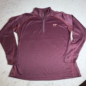 Virginia Tech VT Hokies 1/4 Zip Pullover – Women's‎ L